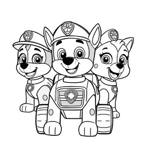 Libro para Colorear de Patrulla de Cachorros
