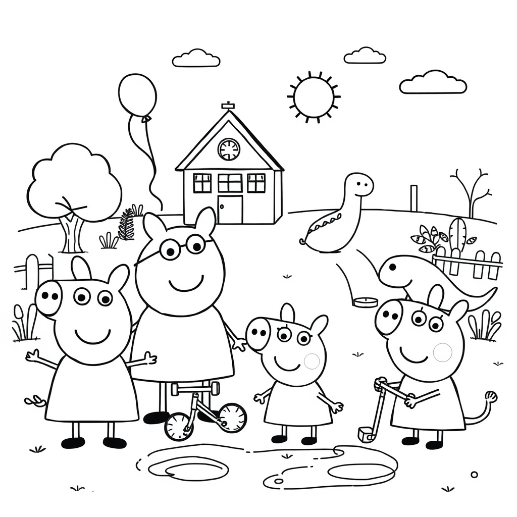 Peppa Pig - Libro de colorear de aventuras