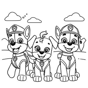 Libro para Colorear de la Patrulla Canina