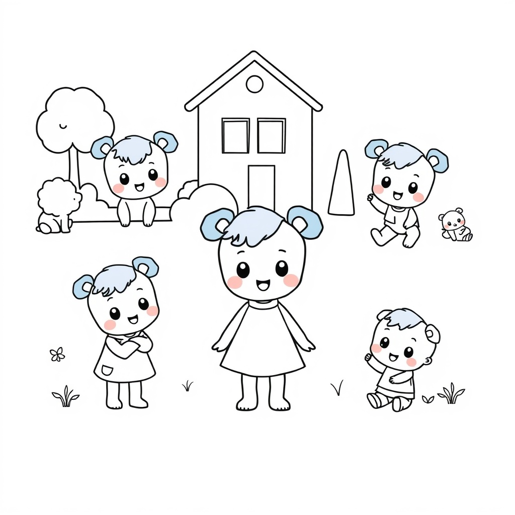 Libro de Colorear de Bluey