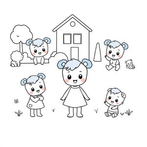 Libro de Colorear de Bluey