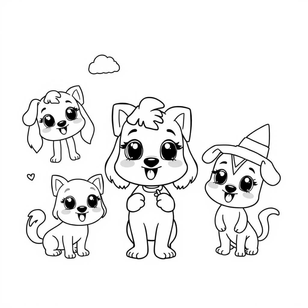 Bluey - Libro para colorear para niños