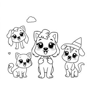 Bluey - Libro para colorear para niños