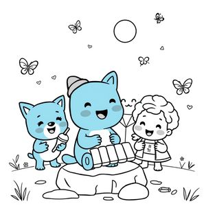 Libro para colorear de Bluey