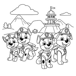 Libro para Colorear - Patrulla Canina en Acción