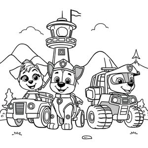 Libro para colorear de Patrulla de Cachorros
