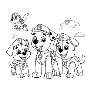 Kolorowanka PAW Patrol: Przygody Psiego Patrolu