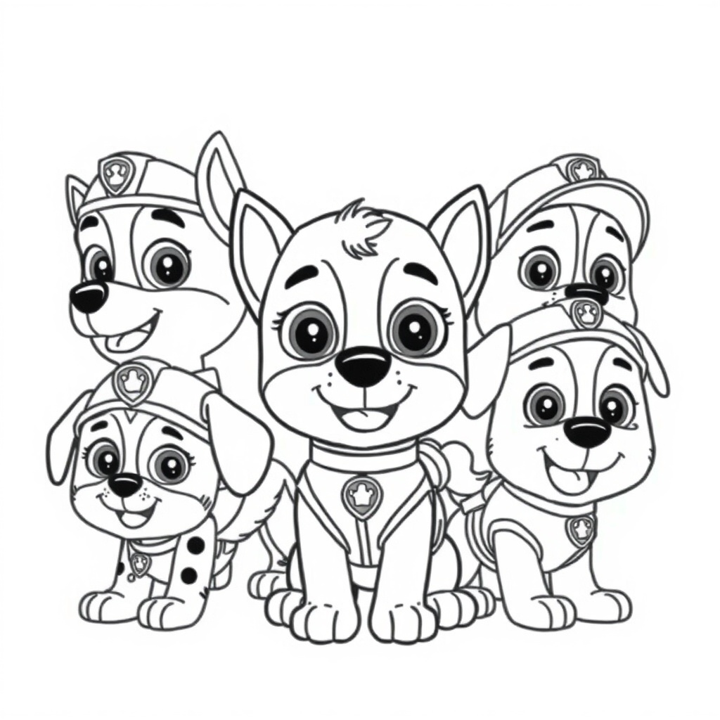 Libro para Colorear Patrulla Canina