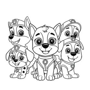 Libro para Colorear Patrulla Canina