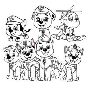 Libro para Colorear de La Patrulla Canina