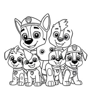 Libro para Colorear Cachorros de PAW Patrol