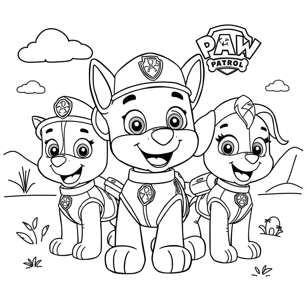 Libro de Colorear Patrulla Canina