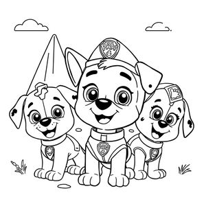 Libro para colorear de la Patrulla Canina