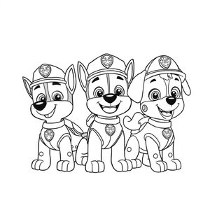 Libro de Colorear: Patrulla Canina en Acción
