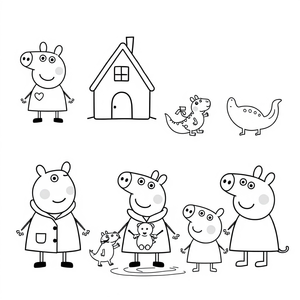 Libro para Colorear de Peppa Pig
