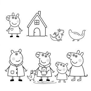 Libro para Colorear de Peppa Pig
