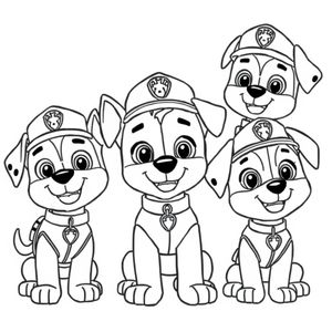 Libro para colorear de Patrulla Canina