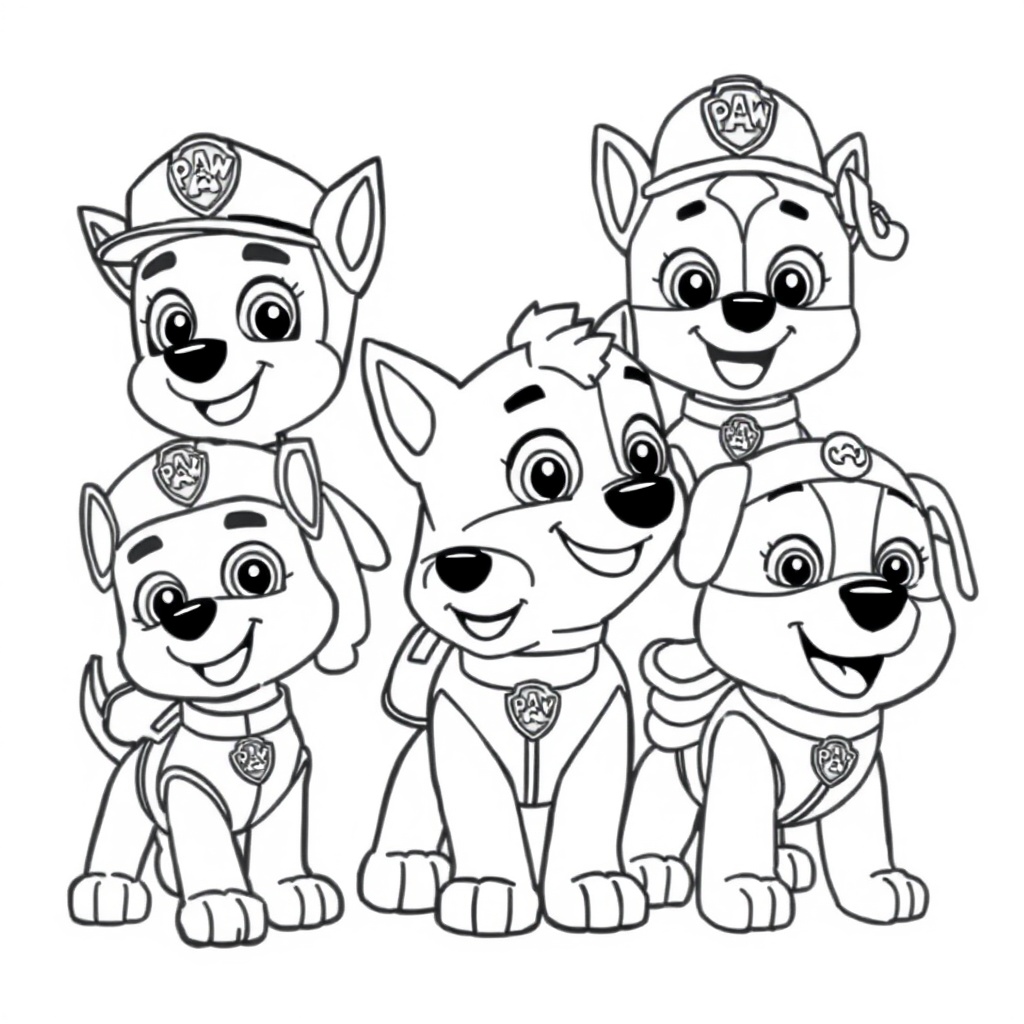 Libro para Colorear: Patrulla Canina en Acción