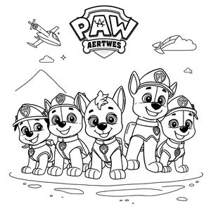 Libro para Colorear de Patrulla de Cachorros