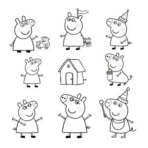 Libro de Colorear: El Mundo de Peppa