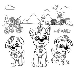 Libro para colorear: Patrulla Canina