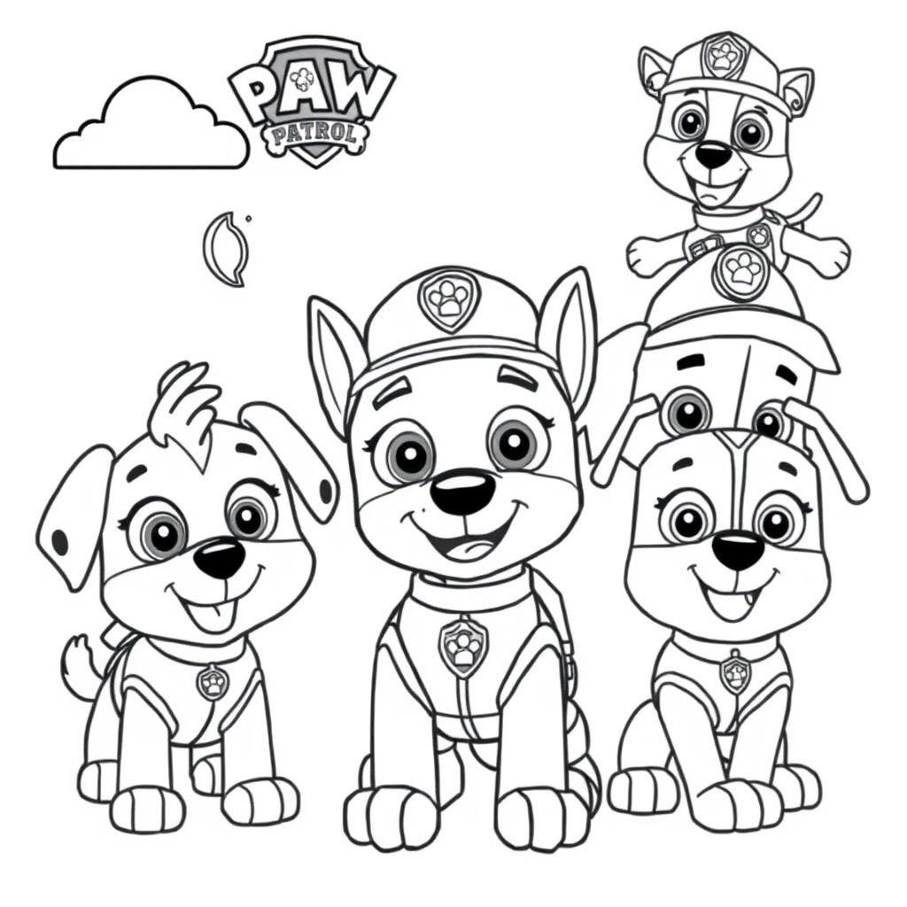 Libro para Colorear de La Patrulla Canina