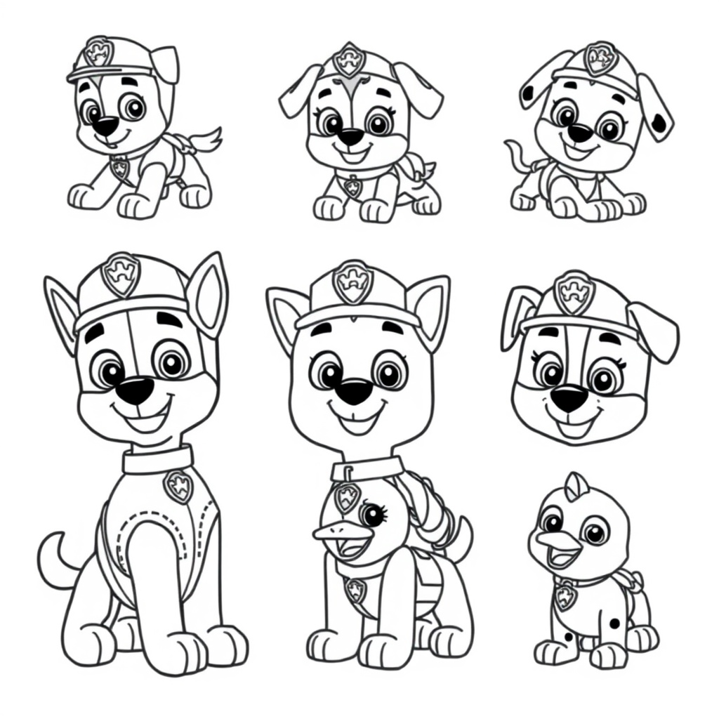 Patrulla Canina: Aventuras para Colorear