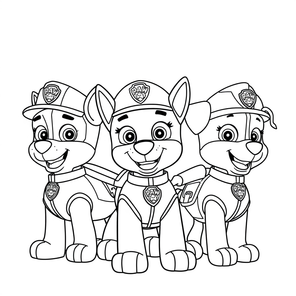 Patrulla Canina - Libro para Colorear para Niños