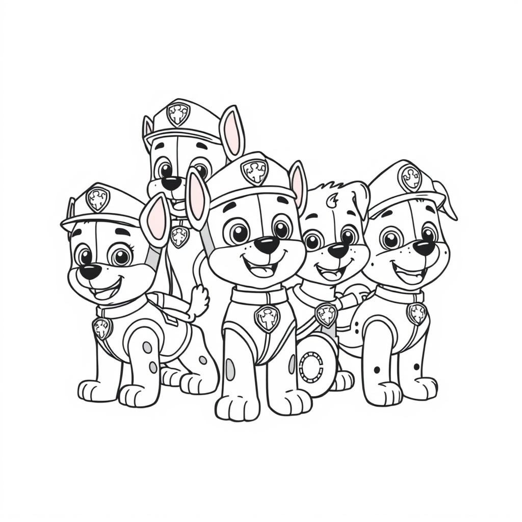 Libro para Colorear de PAW Patrol