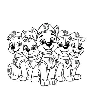 Patrulla Canina - Libro para Colorear para Niños