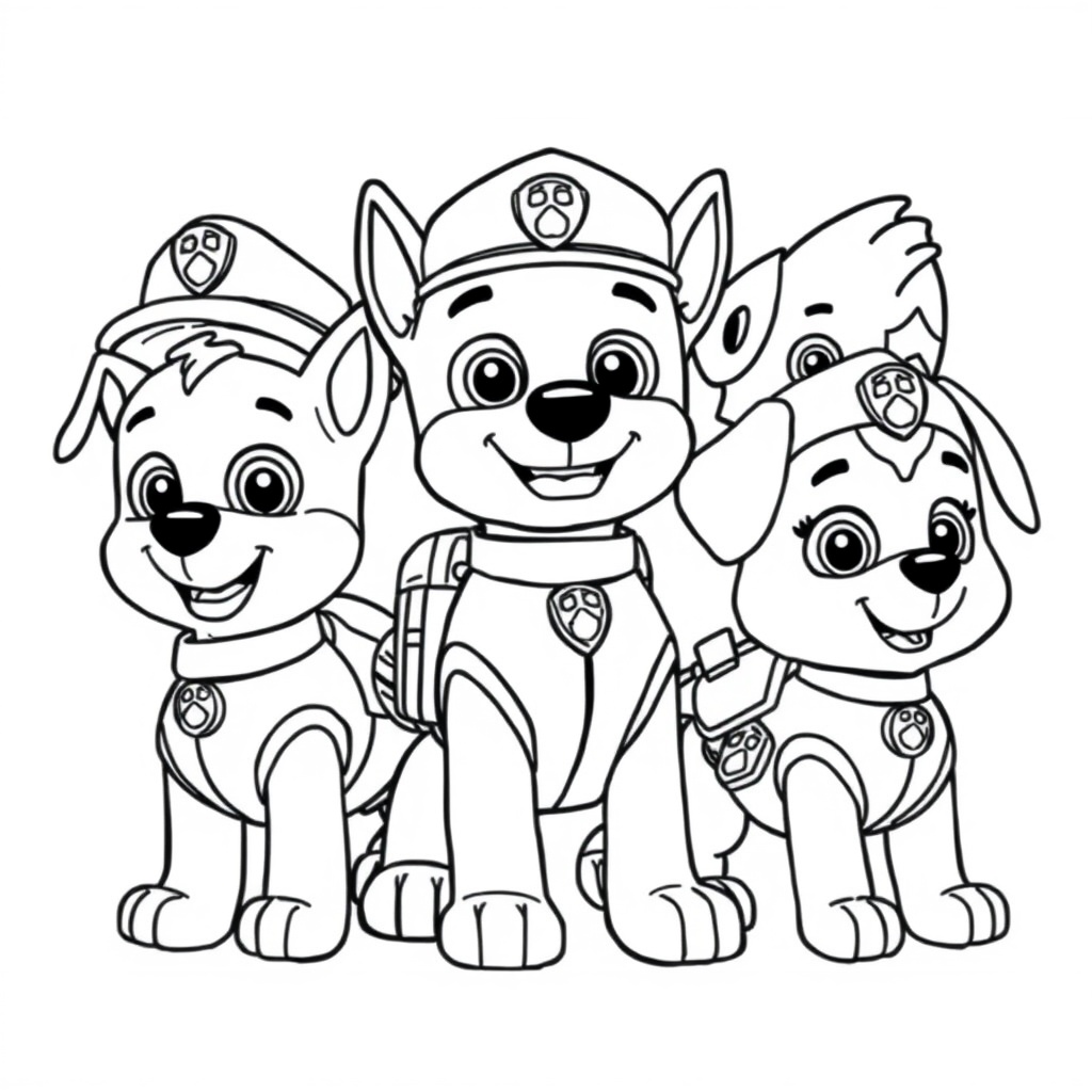 Libro de Colorear Patrulla de Cachorros