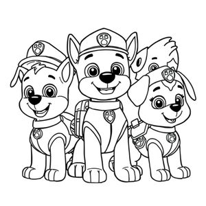 Libro de Colorear Patrulla de Cachorros