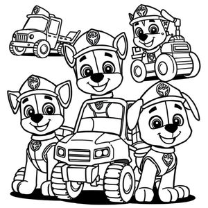 Libro Para Colorear de Patrulla de Cachorros