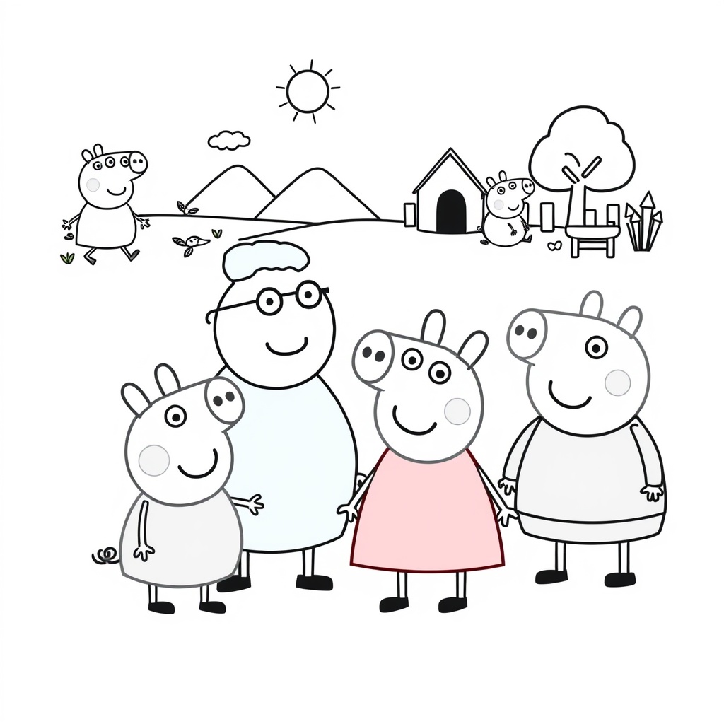 Libro de Colorear de Peppa Pig