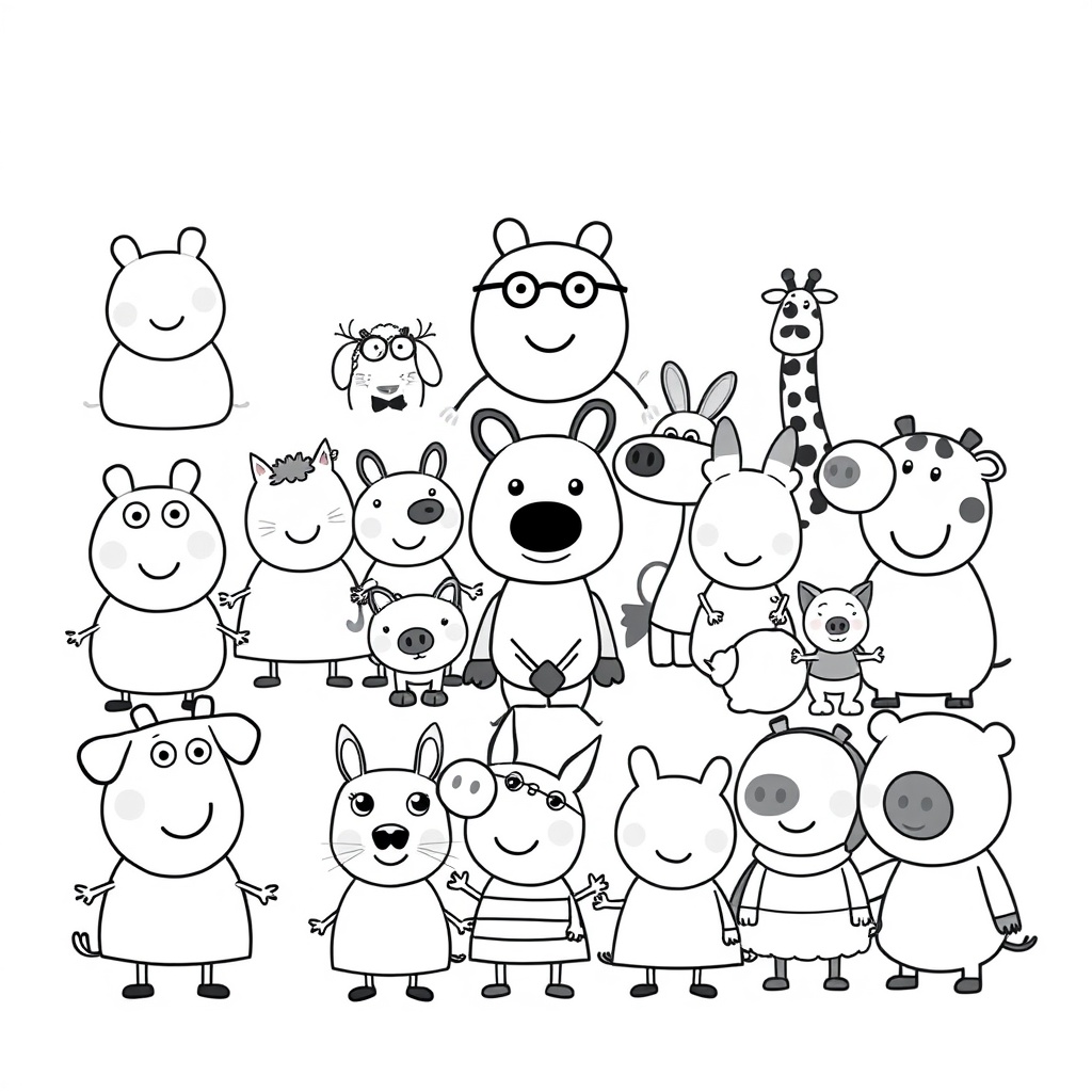 Libro para Colorear de Peppa Pig