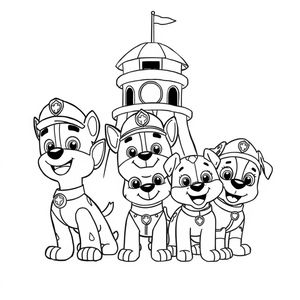 Libro de Colorear Patrulla Canina