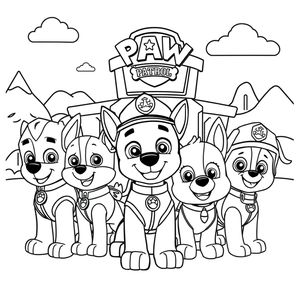 Libro para Colorear de La Patrulla Canina