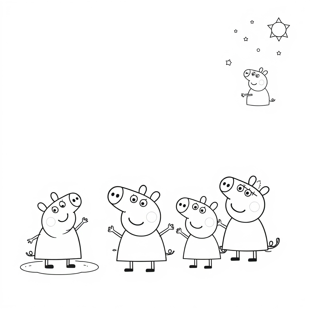 Libro de Colorear: El Mundo de Peppa Pig