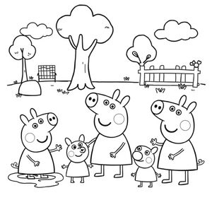 Libro para colorear de Peppa Pig