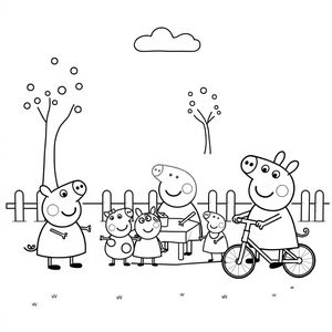 Libro de Colorear Peppa Pig en Acción