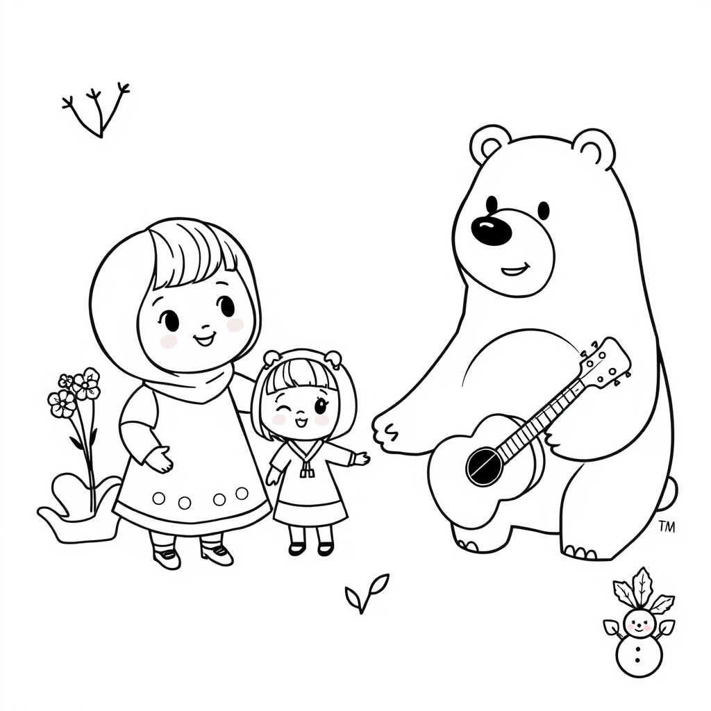 Masza i Niedźwiedź: Kolorowe Przygody