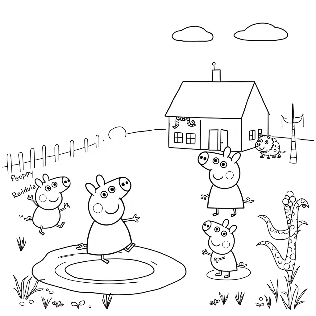 Kolorowanka Peppa Pig