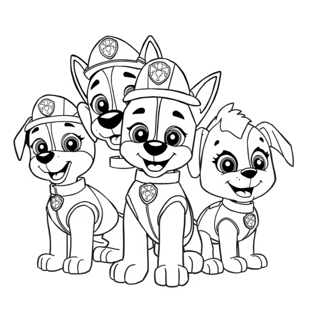 Psi Patrol: Kolorowanka z Drużyną Ratunkową