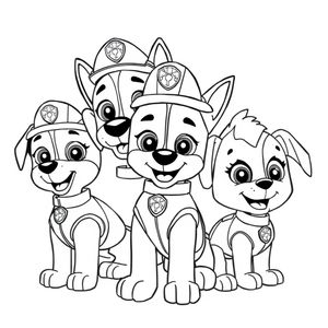 Psi Patrol: Kolorowanka z Drużyną Ratunkową