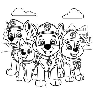 Libro para Colorear: Patrulla de Cachorros