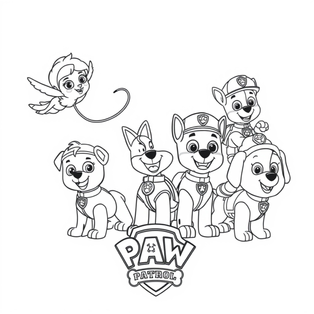 Libro para Colorear: La Patrulla Canina