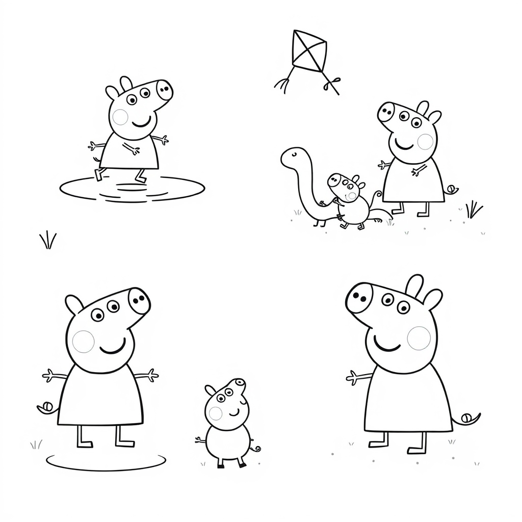 Libro para Colorear de Peppa Pig