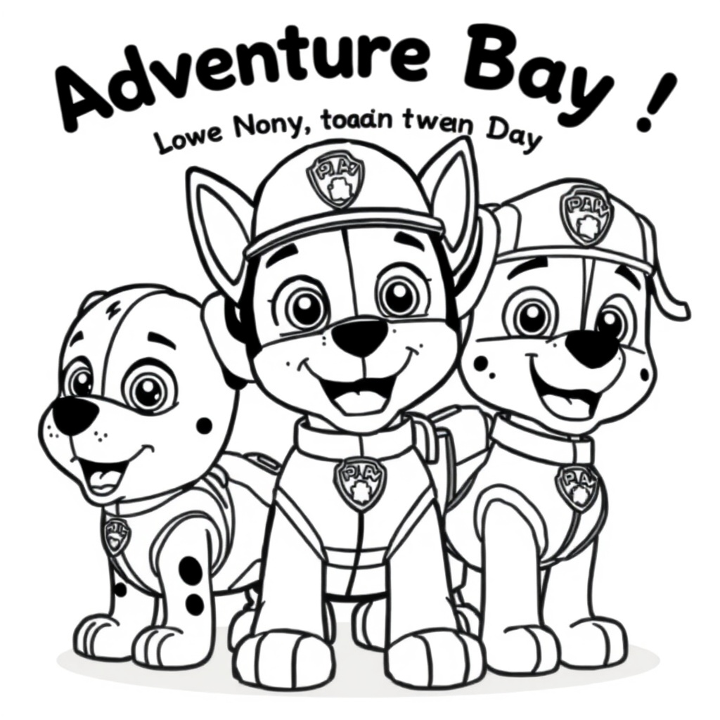 Libro para Colorear de los Cachorros de PAW Patrol