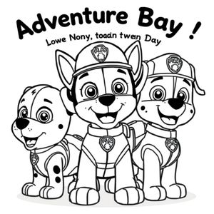 Libro para Colorear de los Cachorros de PAW Patrol