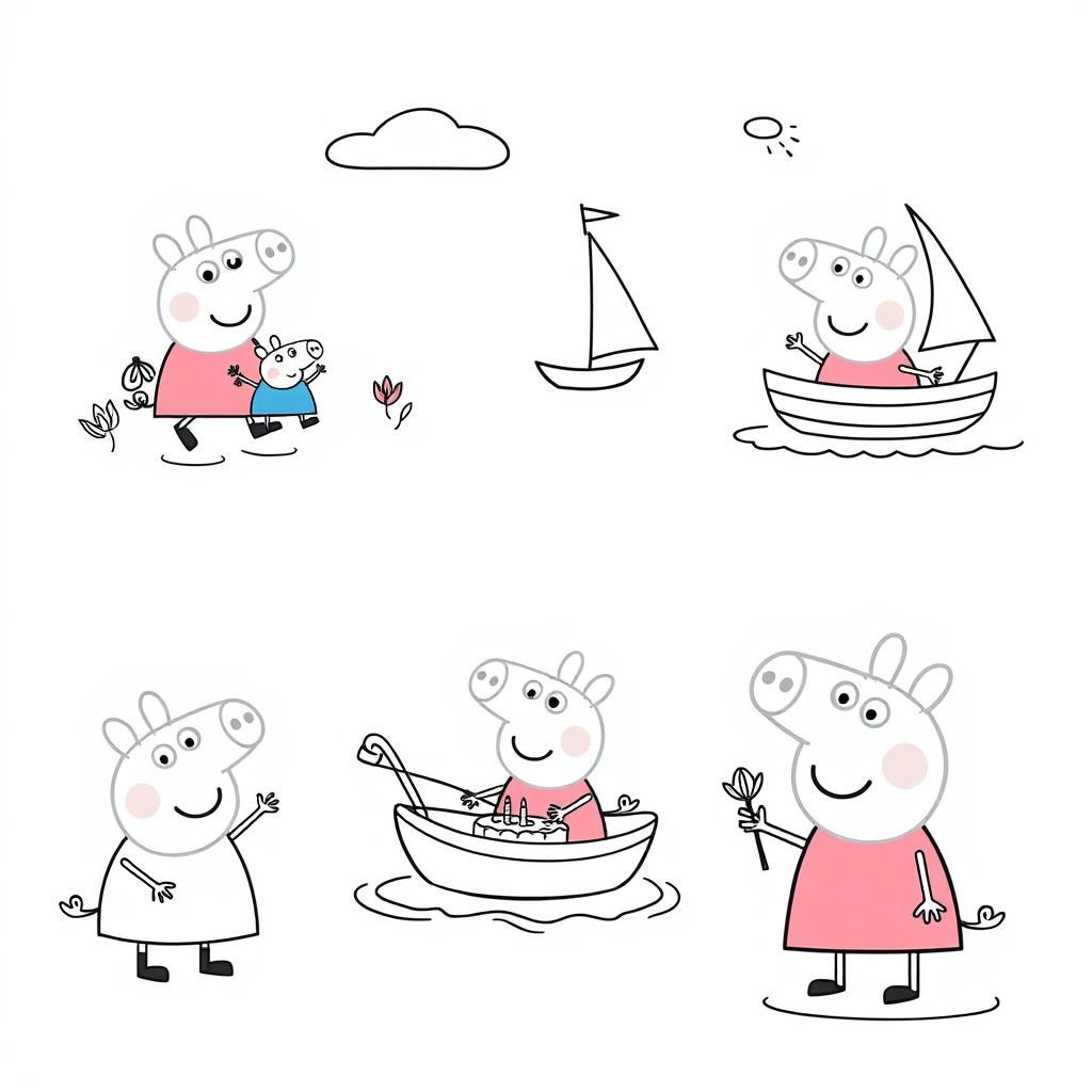 Kolorowanka z przygodami Peppy